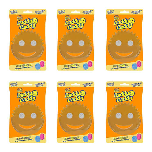 6PK Scrub Daddy Sponge Caddy Kitchen Sink Holder
