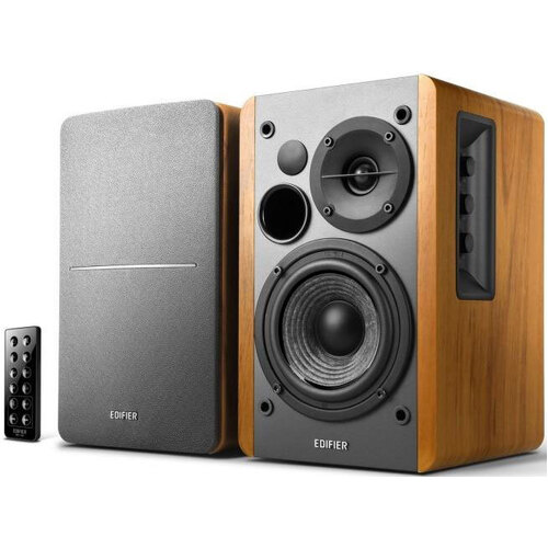 Edifier R1280DB 2.0 Lifestyle Bookshelf Bluetooth Studio Speakers - Brown