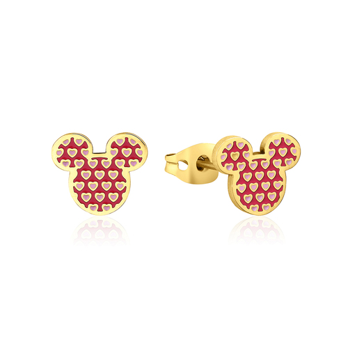 Couture Kingdom Disney Mickey Mouse Heart 12mm Stud Earrings