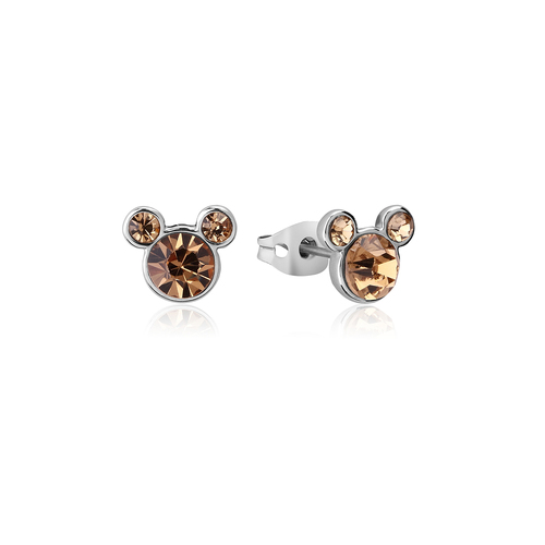 Couture Kingdom Disney Mickey Mouse Birthstone 12mm Stud Earrings November