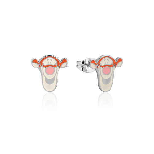 Couture Kingdom Ecc Disney Winnie The Pooh Tigger Face 12mm Stud Earrings