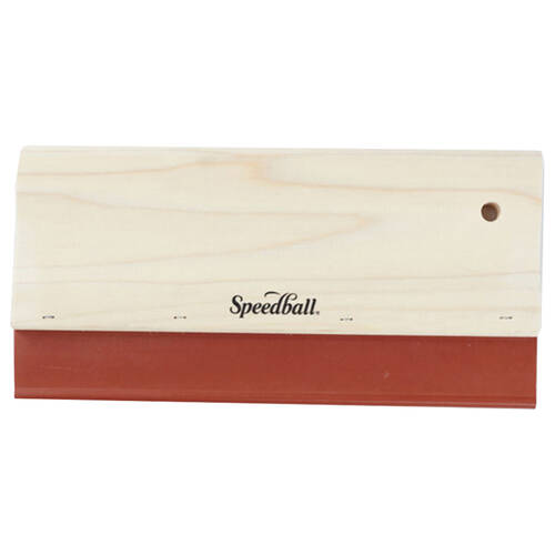 Speedball Finger Jointed Pine Timber Handle Fabric Printing Squeegee 10in 250mm