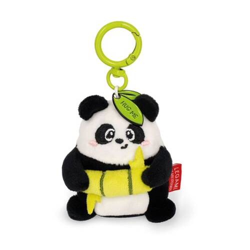 Legami Plush Keyring Panda w/Metal Ring Super Soft Kids Bag Charm/Toy 3y+