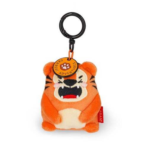 Legami Plush Keyring Tiger w/Metal Ring Super Soft Kids Bag Charm/Toy 3y+