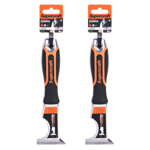 2PK Supercraft 6 In 1 Putty/Filler Scraper Multi-Function Tool 62mm