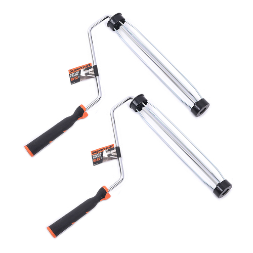 2PK Supercraft Paint Brush Interior/Exterior Roller Frame S/Grip 270mm 