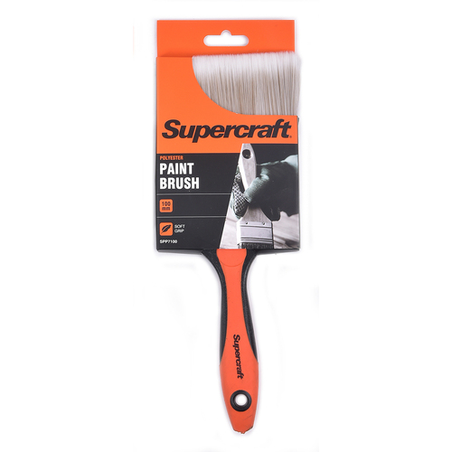 Supercraft House Paint Brush Soft Grip 100mm Synthetic