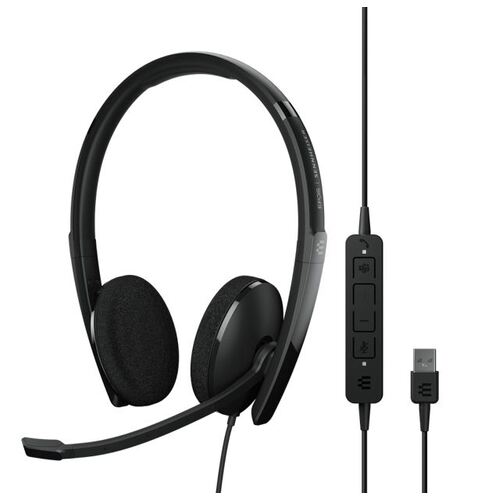 Sennheiser Wired ADAPT 160T USB-A II On-Ear Double-Sided Headset - Black