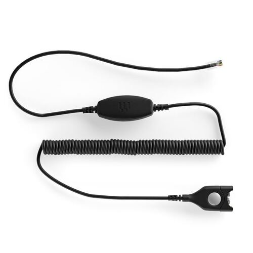 Sennheiser Coiled Cable Connector Cord to Modular Plug For Avaya Phone BK