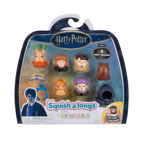 6pc Squishmallows Harry Potter Squish A Longs Kids Figure Soft Toy 6y+ Assorted