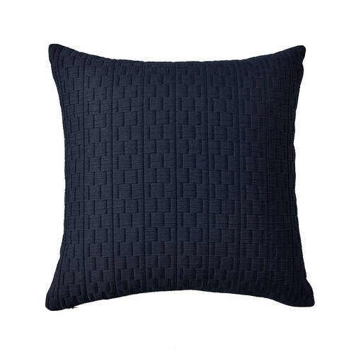 Bianca Burleigh Square Ink  Soft Sofa Cushion 43x43cm Blue