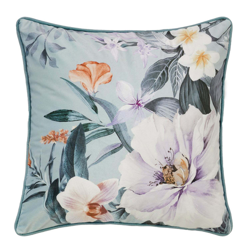 Bianca Chiquita Polyester/Velvet White Square Cushion Cover Pillowcase 43x43cm