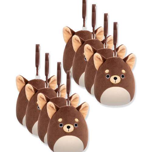 8PK Squishmallows 3.5In Clip on Kids Soft Plush Stuffed Toy S- A302 3y+ Assorted