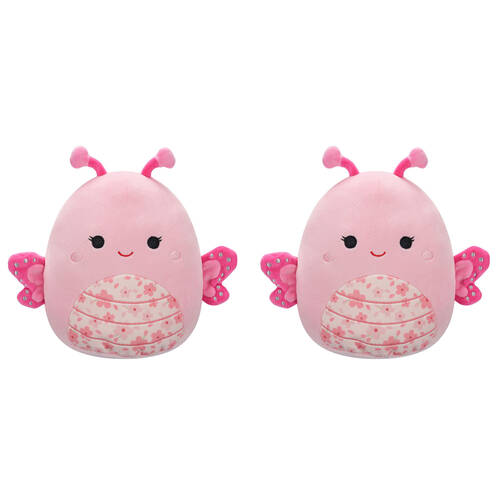 2PK Squishmallows 7.5in Mogo Pink Butterfly Stuffed Animal Kids Plush Toy 3y+