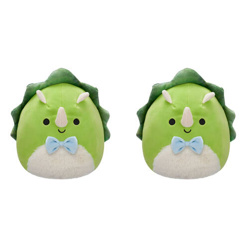 2PK Squishmallows 7.5in Tristan Triceratops Stuffed Animal Kids Plush Toy 3y+