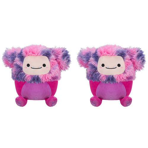 2PK Squishmallows 7.5in Woxie Magenta Bigfoot Stuffed Animal Kids Plush Toy 3y+