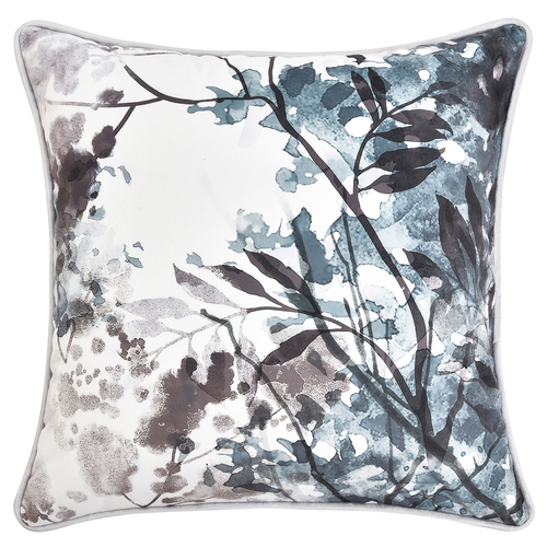Bianca Sherbrooke Square White Velvet Cushion 43x43cm
