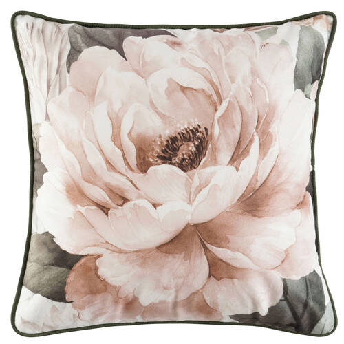 Bianca Somerset Square White Velvet Cushion 43x43cm