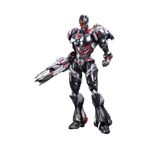 DC Comics Cyborg Play Arts Action Figure 25x20cm Silver 15y+