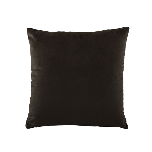 Bianca Vivid Coordinates Square Chocolate Velvet Cushion 43cm 
