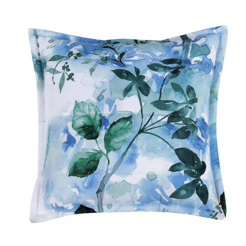 Bianca Woodbury Square Poly Cushion Pillow 43x43cm White Floral