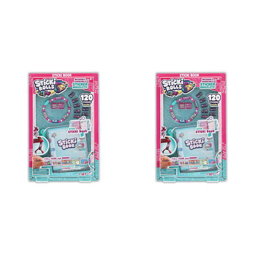 2PK Sticki Rolls Sticki Book Pack Sticker Book 22.5x16.5cm Kids 5y+