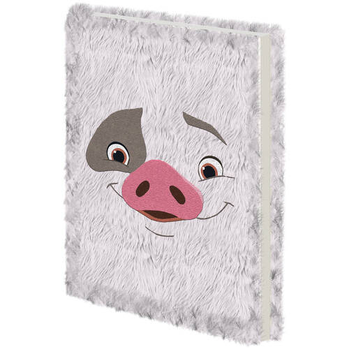 Disney Moana 2 Pua Plush Writing Notebook Grey 22x16.5cm