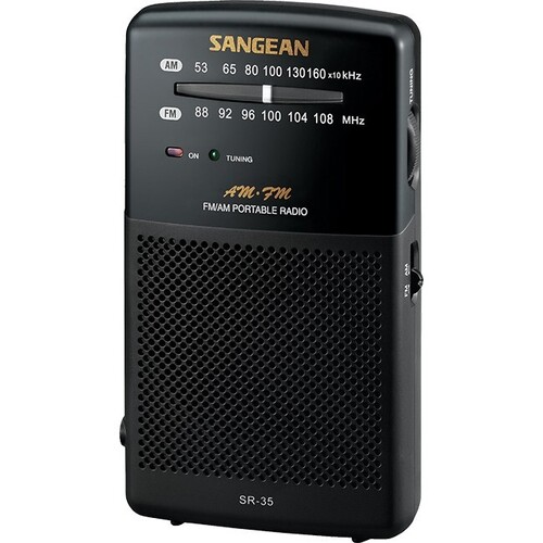 Sangean  Am/Fm Pocket Radio Black