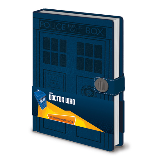 Doctor Who T.V Tardis Police Box Door Blue Premium Notebook