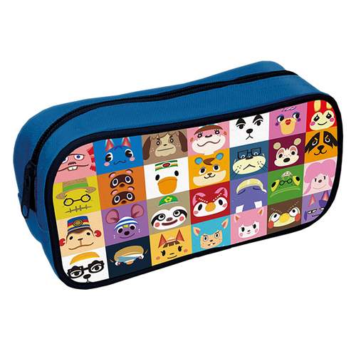 Video Game Animal Crossing Themed Villager Squares Square Pencil Case