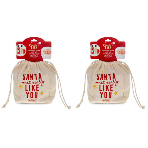 2PK Mad Beauty Santa's Sack Set - Santa Must Like You 200ml Vanilla Frosting