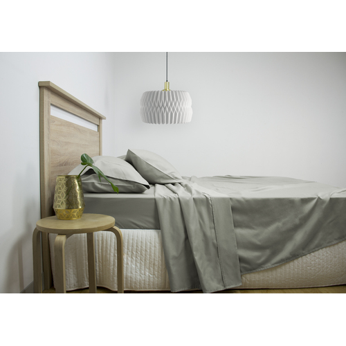 Ardor 2500TC Cotton Rich King Bed Sheet Sets Grey