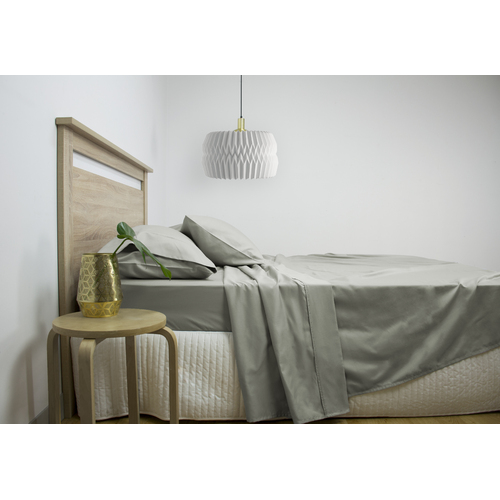 Ardor 2500TC Cotton Rich Queen Bed Sheet Sets Grey