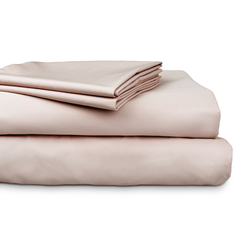 Ardor 300TC Cotton Mega Queen Bed Sheet Set Pink