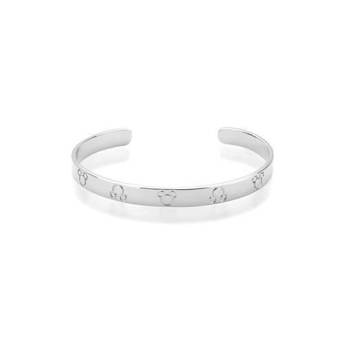 Couture Kingdom Disney Mickey Mouse Bangle Cuff Bracelet Silver