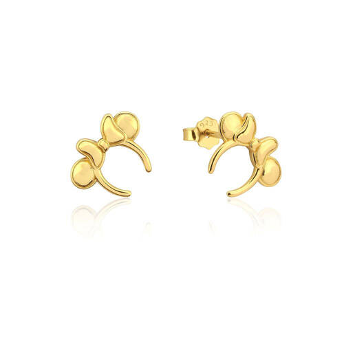 Couture Kingdom Disney Minnie Mouse Headband Stud Earrings 10mm Gold