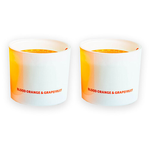 2PK Serenity Hidden Message I Love You Candle -Blood Orange & Grapefruit 250g