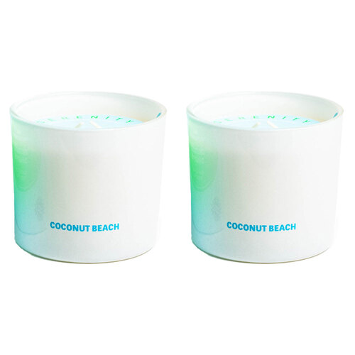 2PK Serenity Cheeky Hidden Message Old as F*ck Candle - Coconut Beach 250g