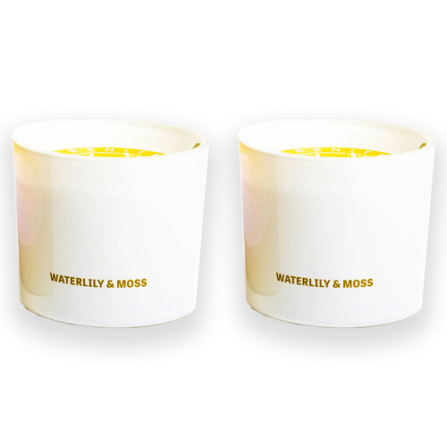 2PK Serenity Hidden Message I Hate Everyone Candle - Waterlily & Moss 250g