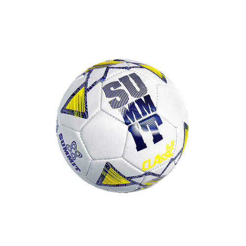 Summit Global Classic Football Soccer Ball 3.0 Size 4 White/Yellow
