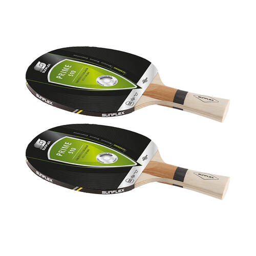 2PK Sunflex Prime S10 Model Table Tennis Bat/Paddle for Starters No Sponge Pips Out