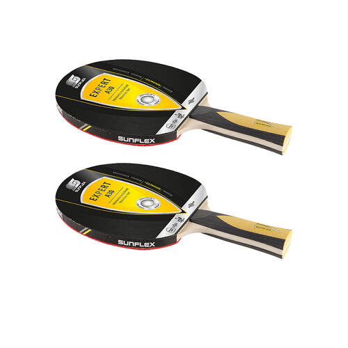 2PK Sunflex Expert A30 Table Tennis Bat/Paddle High Attack 1.5mm Sponge Pips In
