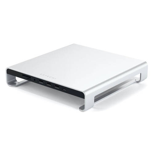 Satechi Aluminum Monitor Stand Hub for iMac