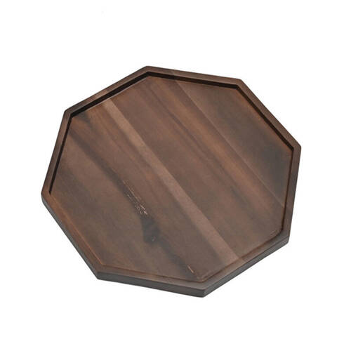 St. Claire Acacia Cctagonal Serving Tray Food Server Wooden 25cm