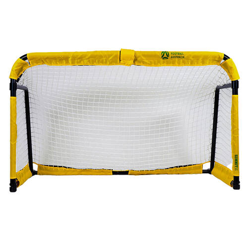 Summit Official Football Australia Metal Folding Soccer Goal Indoor/Outdoor 5ft