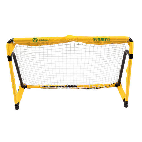 Summit Official Football Australia Metal Folding Soccer Goal Indoor/Outdoor 4ft
