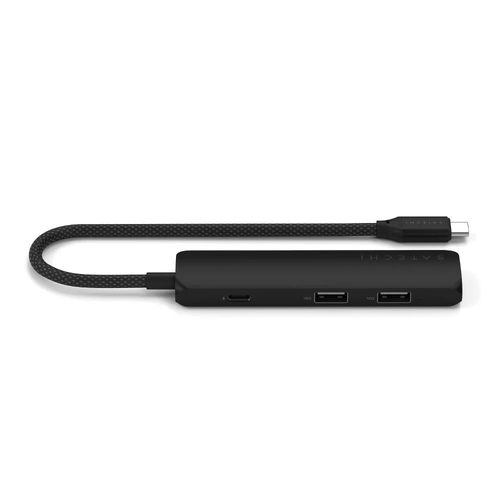 Satechi 4-In-1 USB-C Slim Multiport Adapter - Black