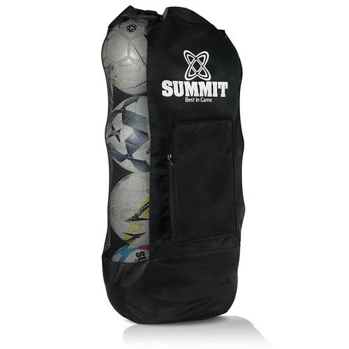Summit Heavy Duty Mesh Ball Bag Holds 8 Soccer Balls Durable Portable Sports
