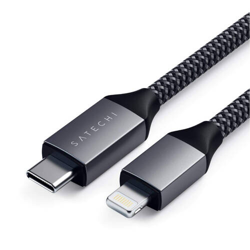 Satechi 1.8m USB-C w/ Lightning Connector Cable - Space Grey