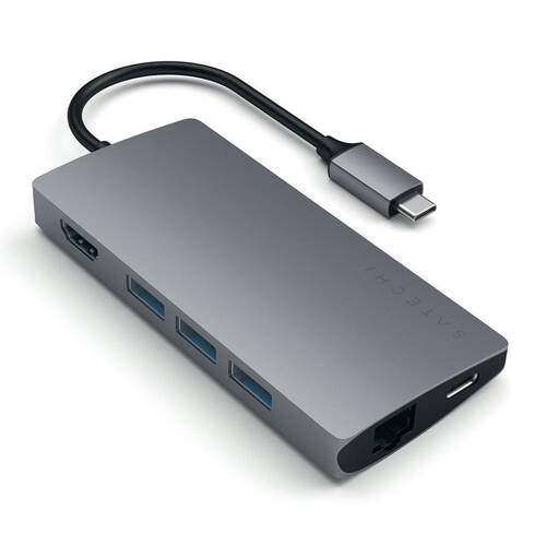 Satechi USB-C Multi-Port Adapter 4K HDMI w/ Ethernet V2 - Space Grey